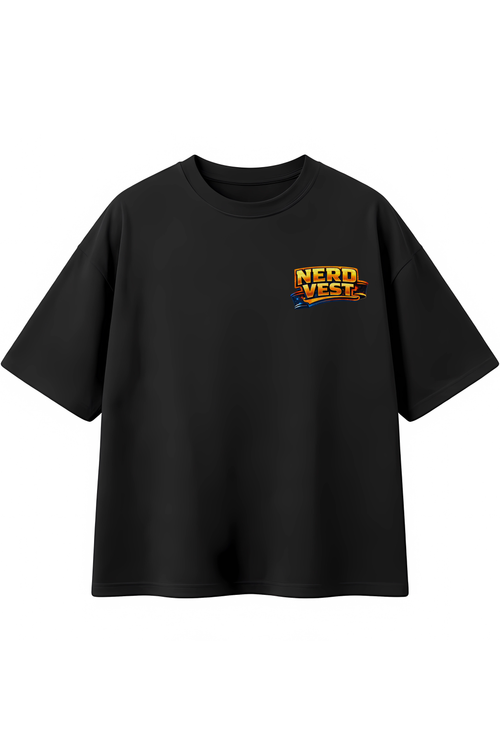 Camiseta Oversized Gamer Caveira Realidade Virtual - Projeto Kakusei